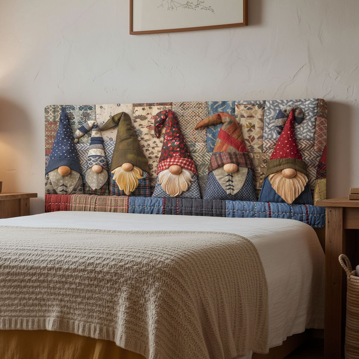 Cozy Gnomes CP0901047CL Quilted Headboard Slipcover