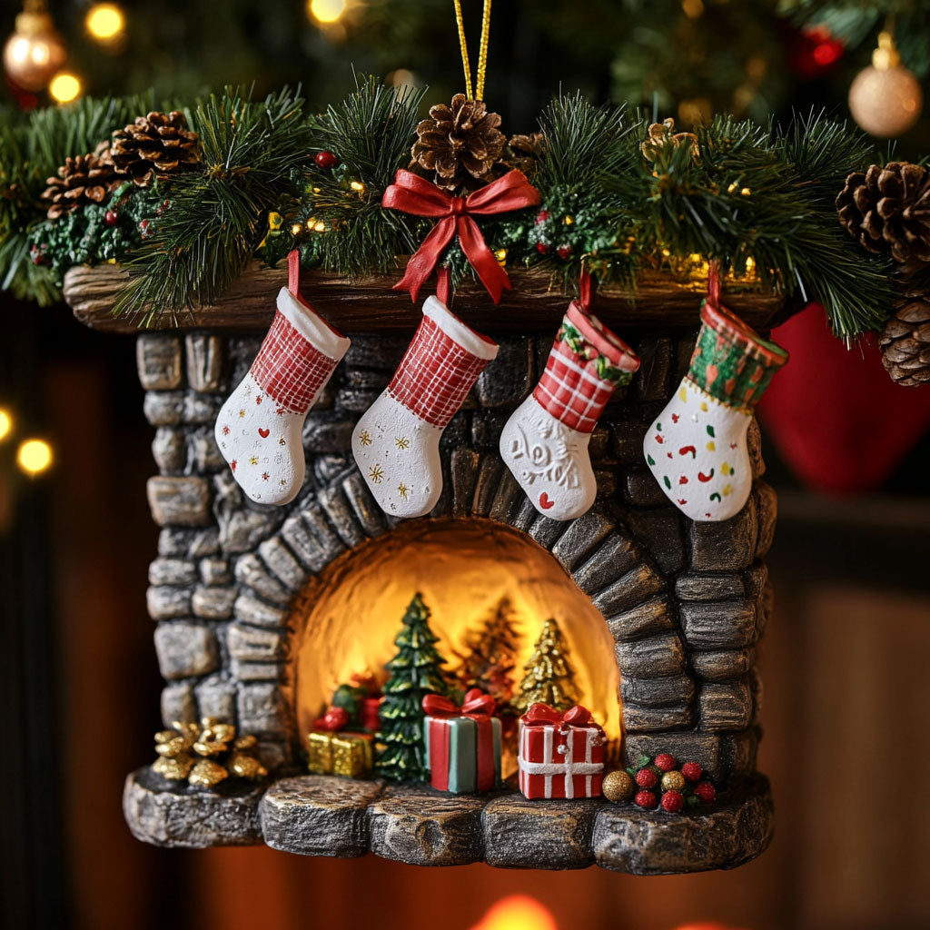 Cozy Stocking Mantel CW0311031CL Christmas Ornament