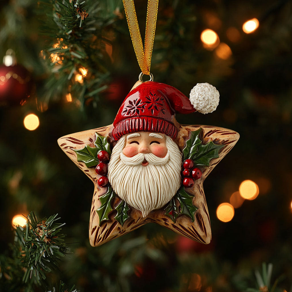 Happy Santa WN1512032CL Christmas Ornament