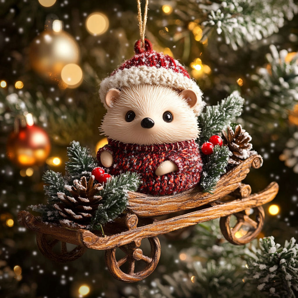 Hedgehog Winter Magic WN1112030CL Christmas Ornament