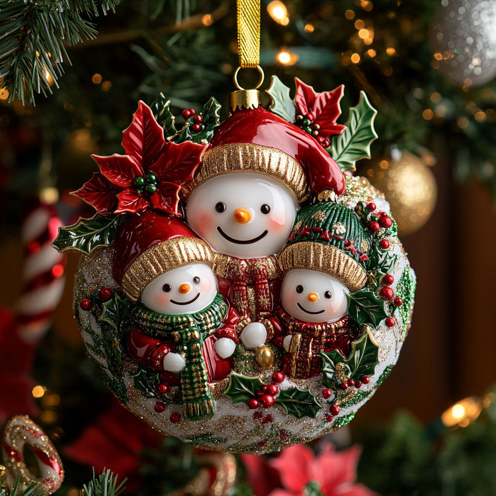 Merry Snowman CW2410034CL Christmas Ornament