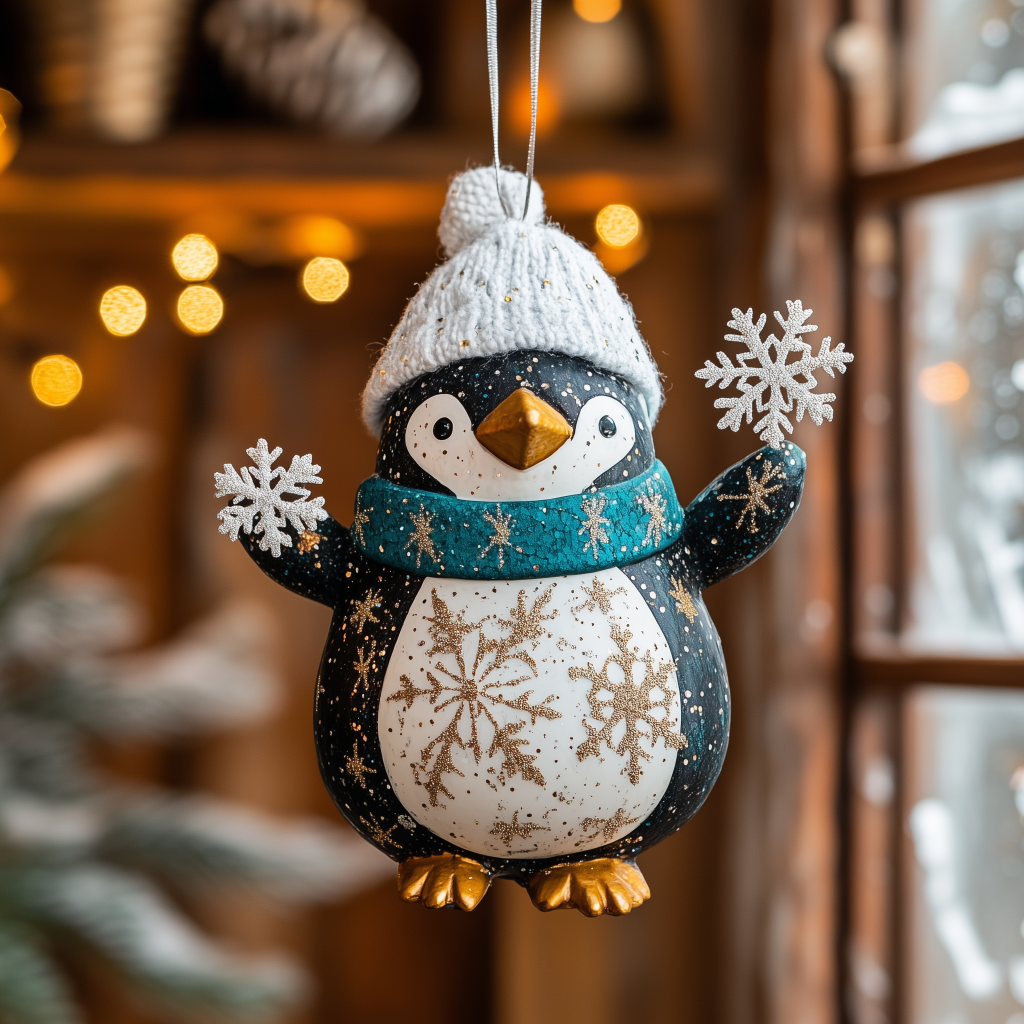 Snowflake Penguin LT1610021CL Christmas Ornament