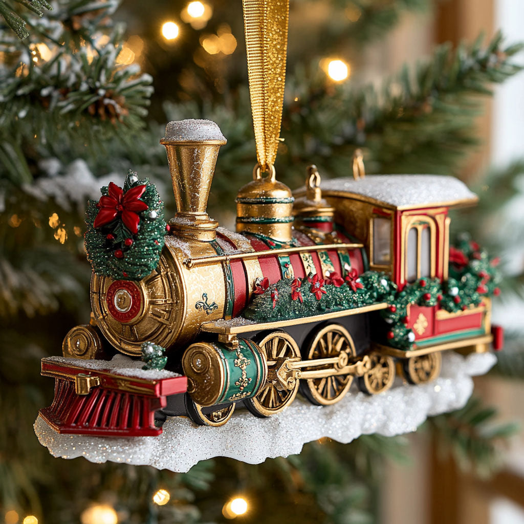 Cozy Winter Train CW2710028CL Christmas Ornament
