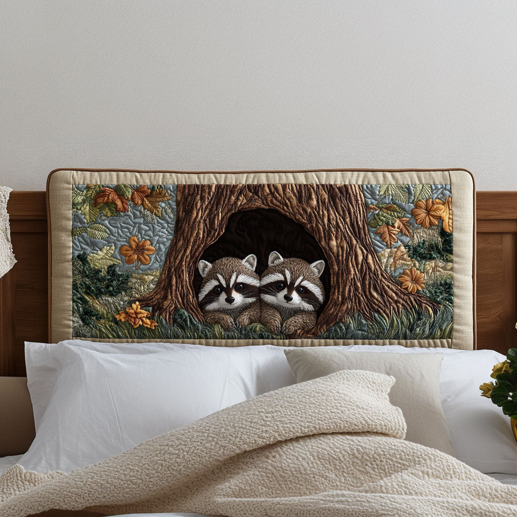Raccoon Hideout KL0601020CL Quilted Headboard Slipcover
