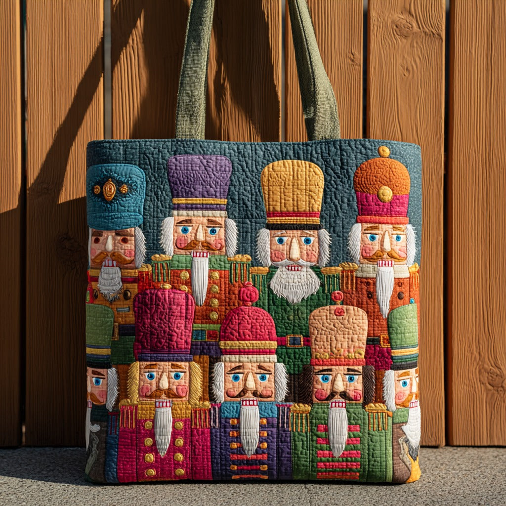 Colorful Nutcracker XR1811018CL Quilted Tote Bag