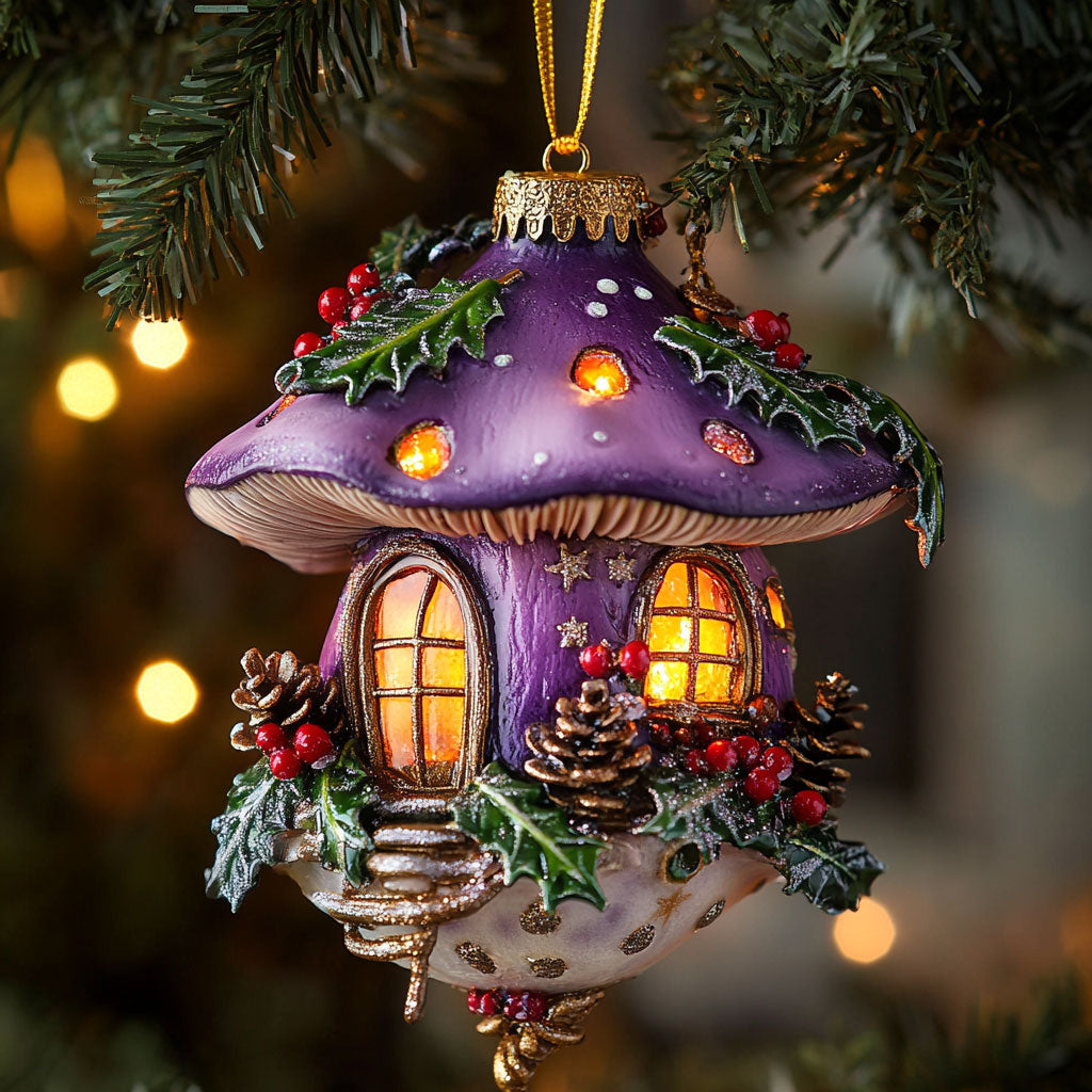 Merry Mushroom WN2310038CL Christmas Ornament