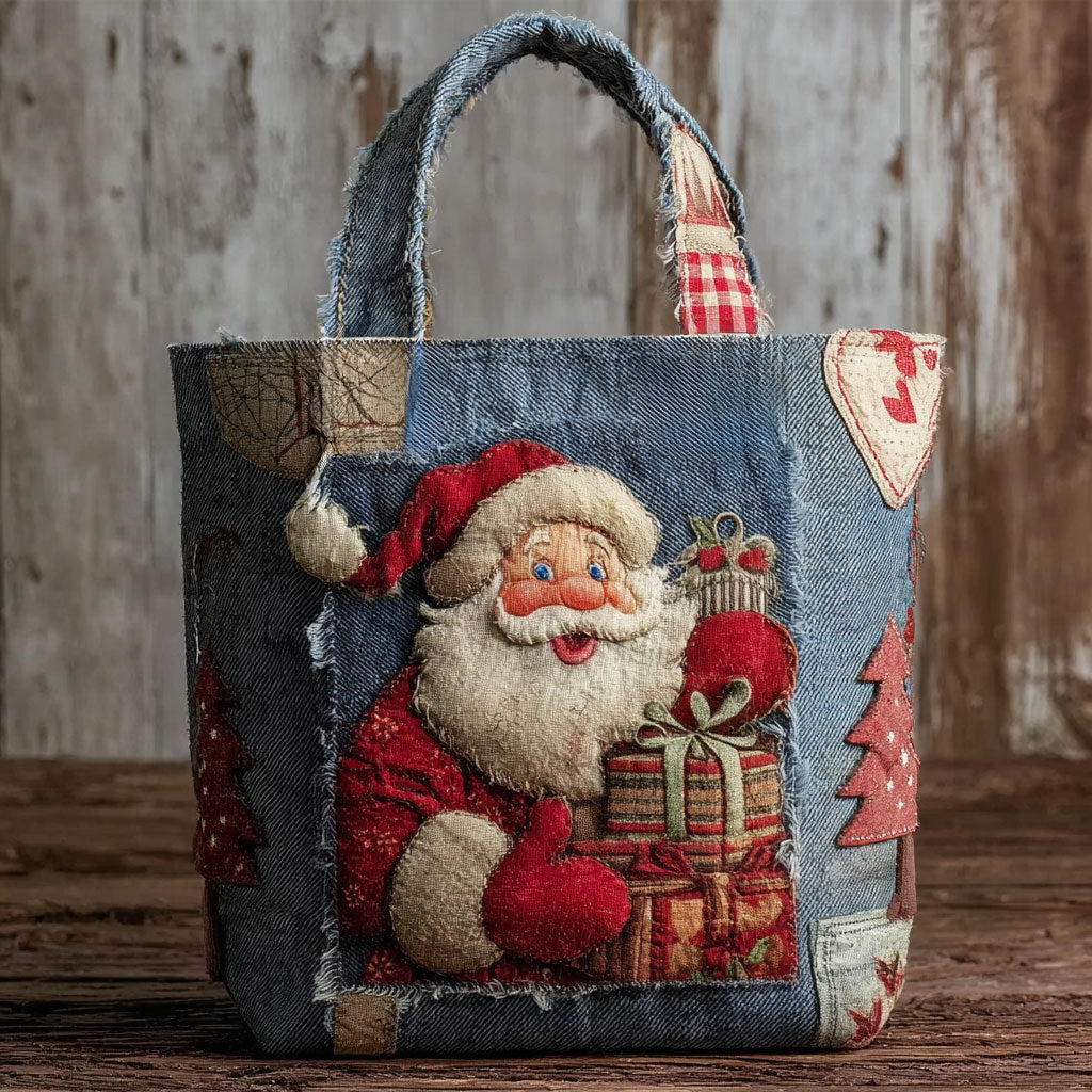 Gift Bearer Santa WN0801036CL Quilted Tote Bag