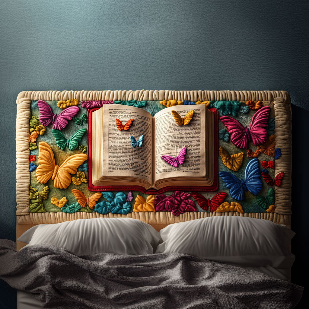 Whispers Between Pages KL1401014CL Quilted Headboard Slipcover
