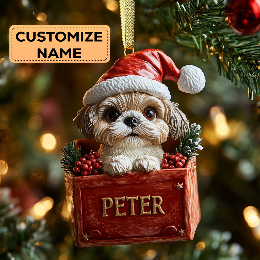 Shih Tzu Christmas CW2411043CL Personalized Christmas Ornament