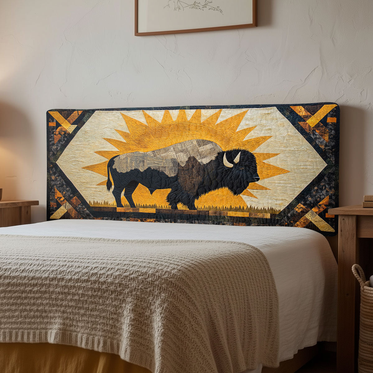 Bison Native Power CW1212005CL Quilted Headboard Slipcover