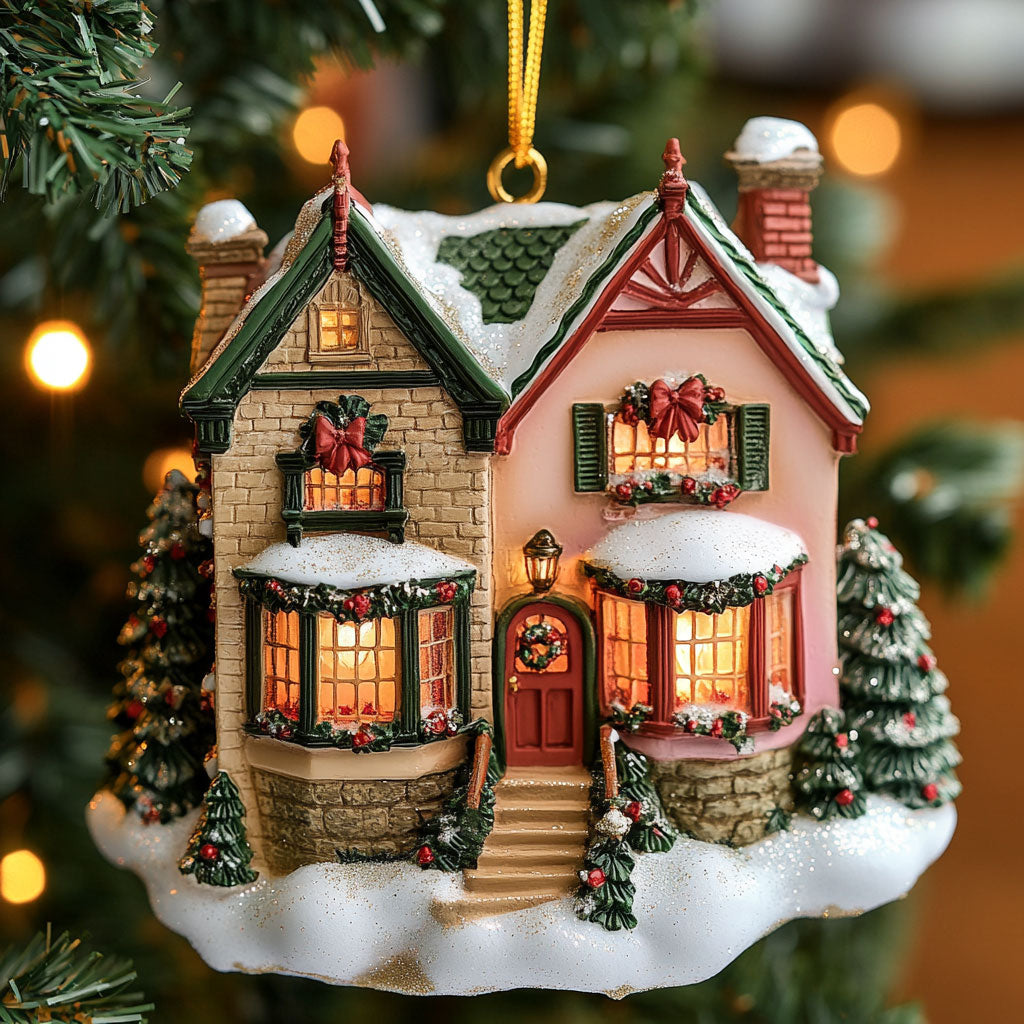 Cozy Winter House CW2611047CL Christmas Ornament