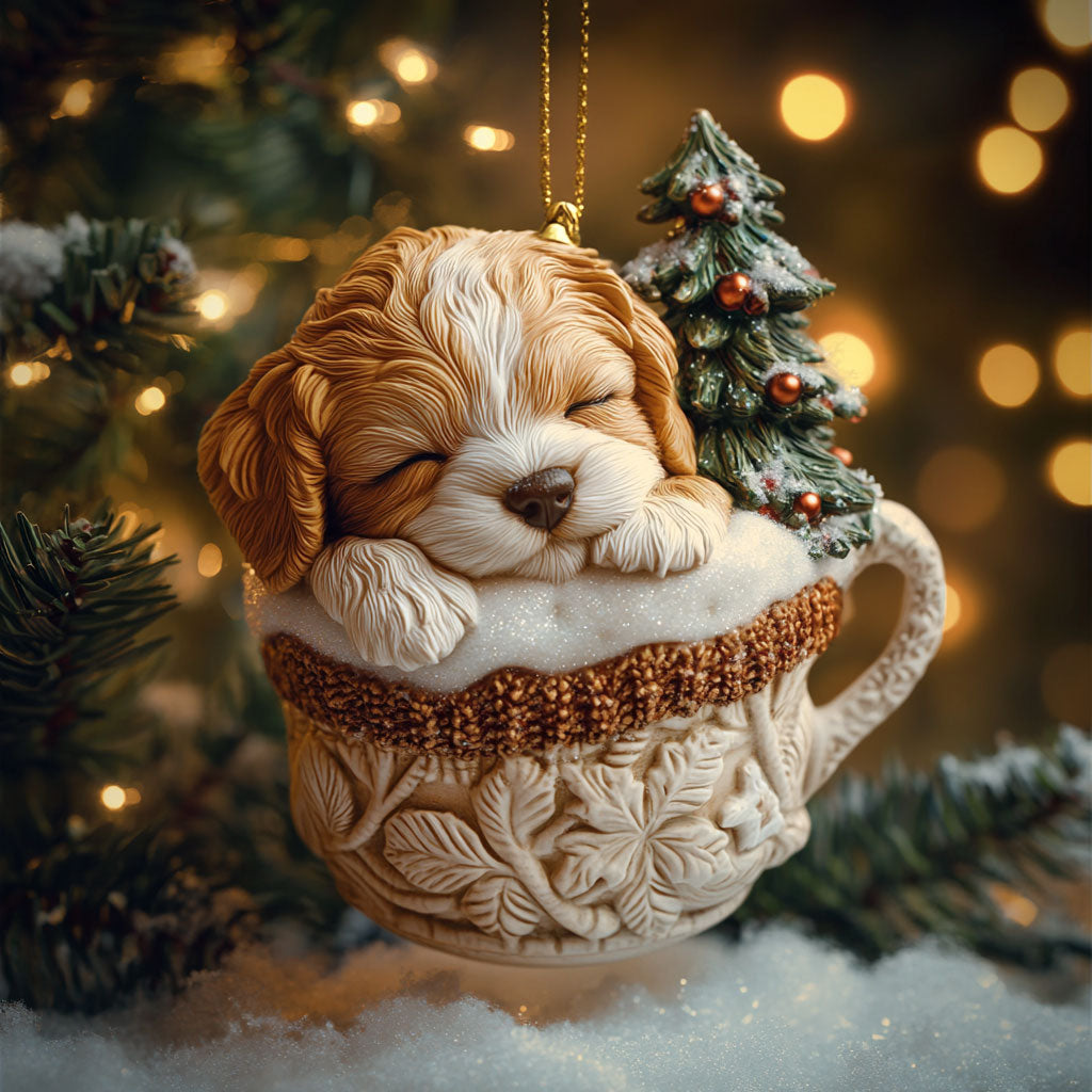 Dog Cup Christmas WN2911022CL Christmas Ornament
