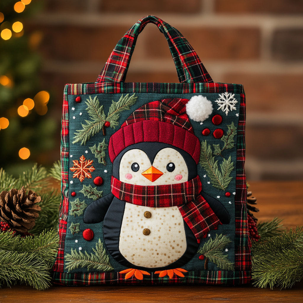 Sweet Penguin CW3110042CL Quilted Tote Bag