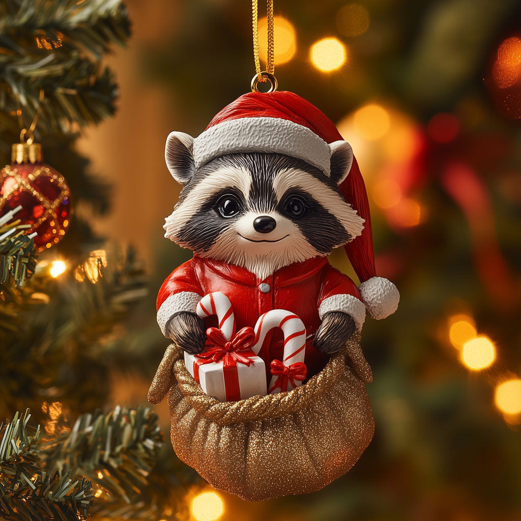 Stocking Stuffer Raccoon LT2110021CL Christmas Ornament
