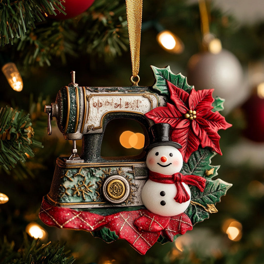 Cozy Sewing Machine WN2010014CL Christmas Ornament