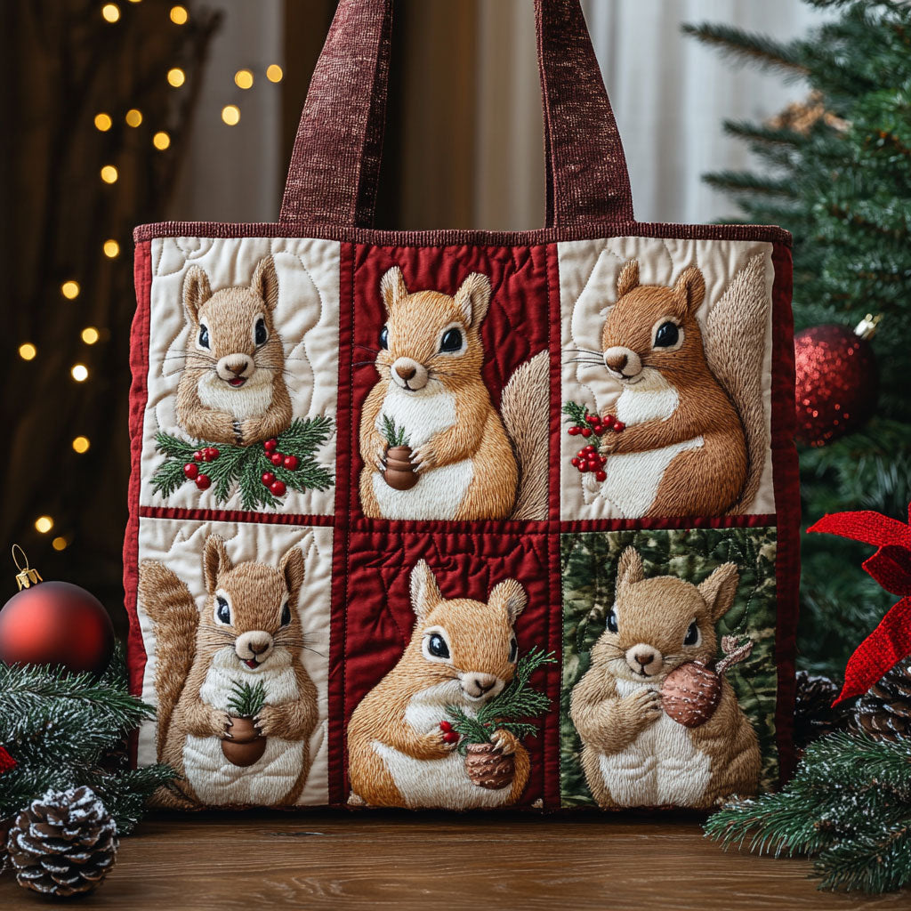 Snuggle Tail CP0111029CL Quilted Tote Bag