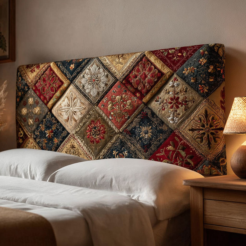 Classic Diamond Patchwork CW2912004CL Quilted Headboard Slipcover