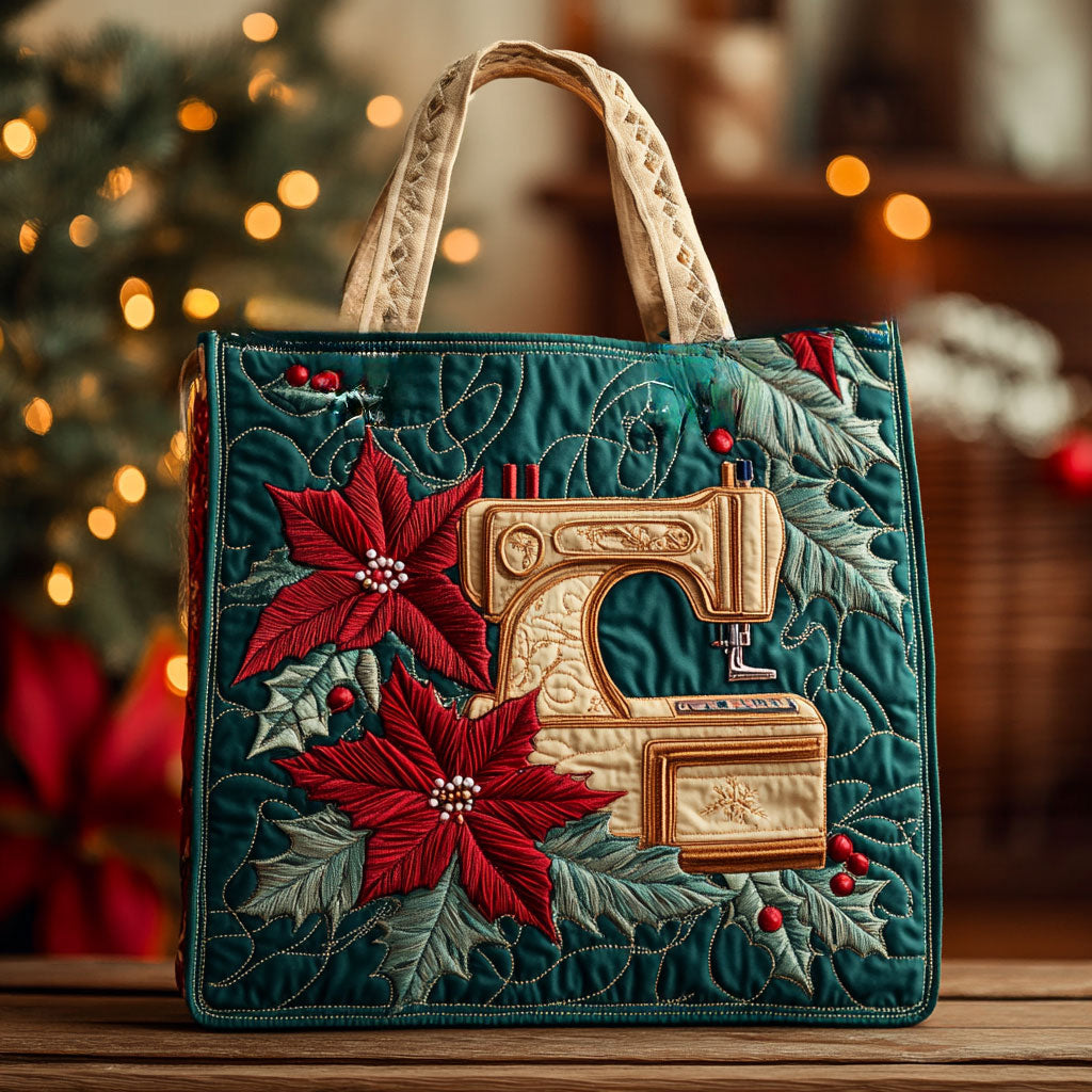 Country Sewing Machine WN2010012CL Quilted Tote Bag