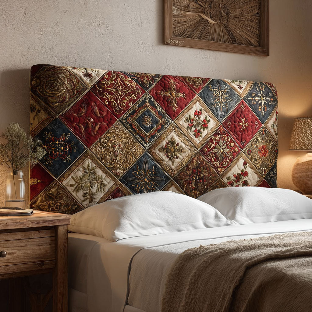 Starlume Patchwork CW2912025CL Quilted Headboard Slipcover
