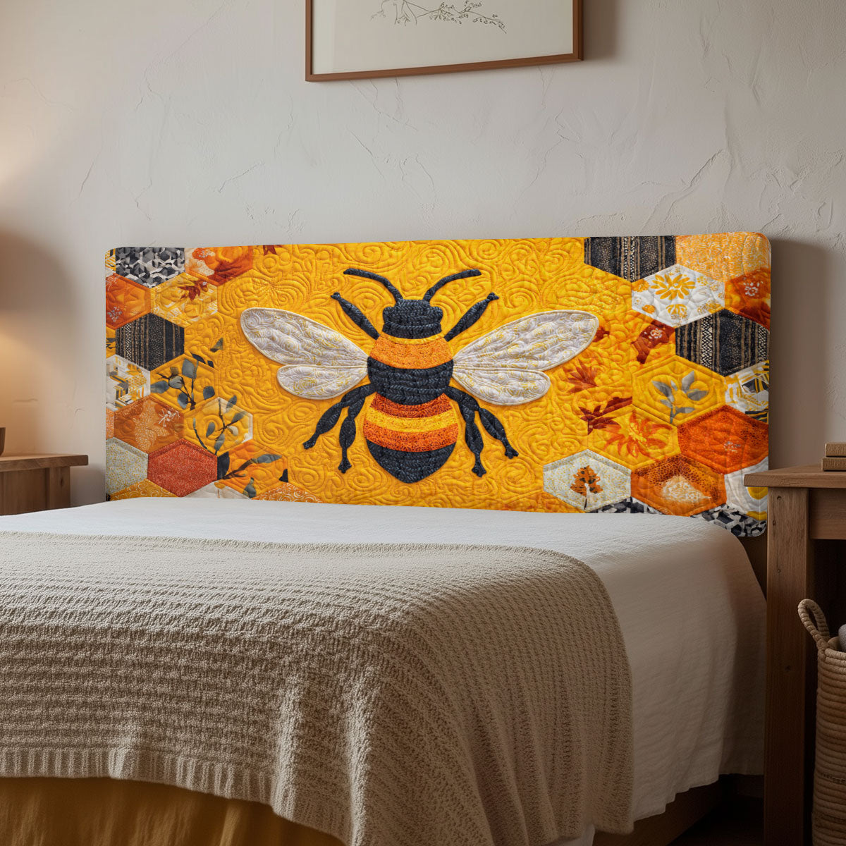 Bee Comb CW1112002CL Quilted Headboard Slipcover