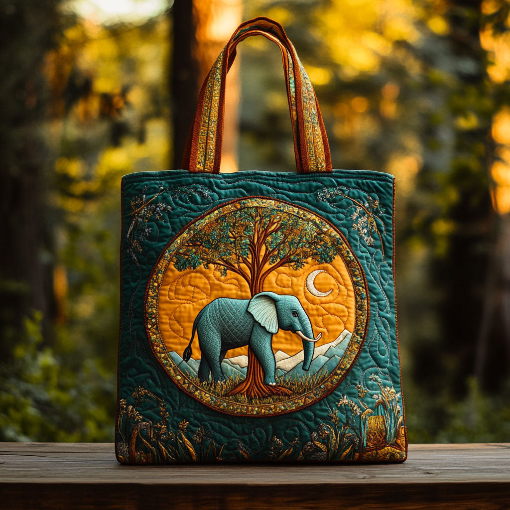 Infinite Elephant WN1010048CL Quilted Tote Bag