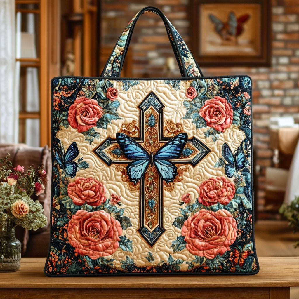 Butterfly Faith Bloom KL2711015CL Quilted Tote Bag