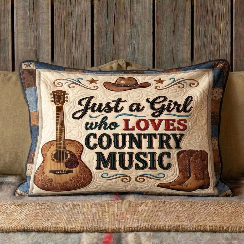 Country Girl Vibes WN2004006CL Quilted Bedding Pillow Case
