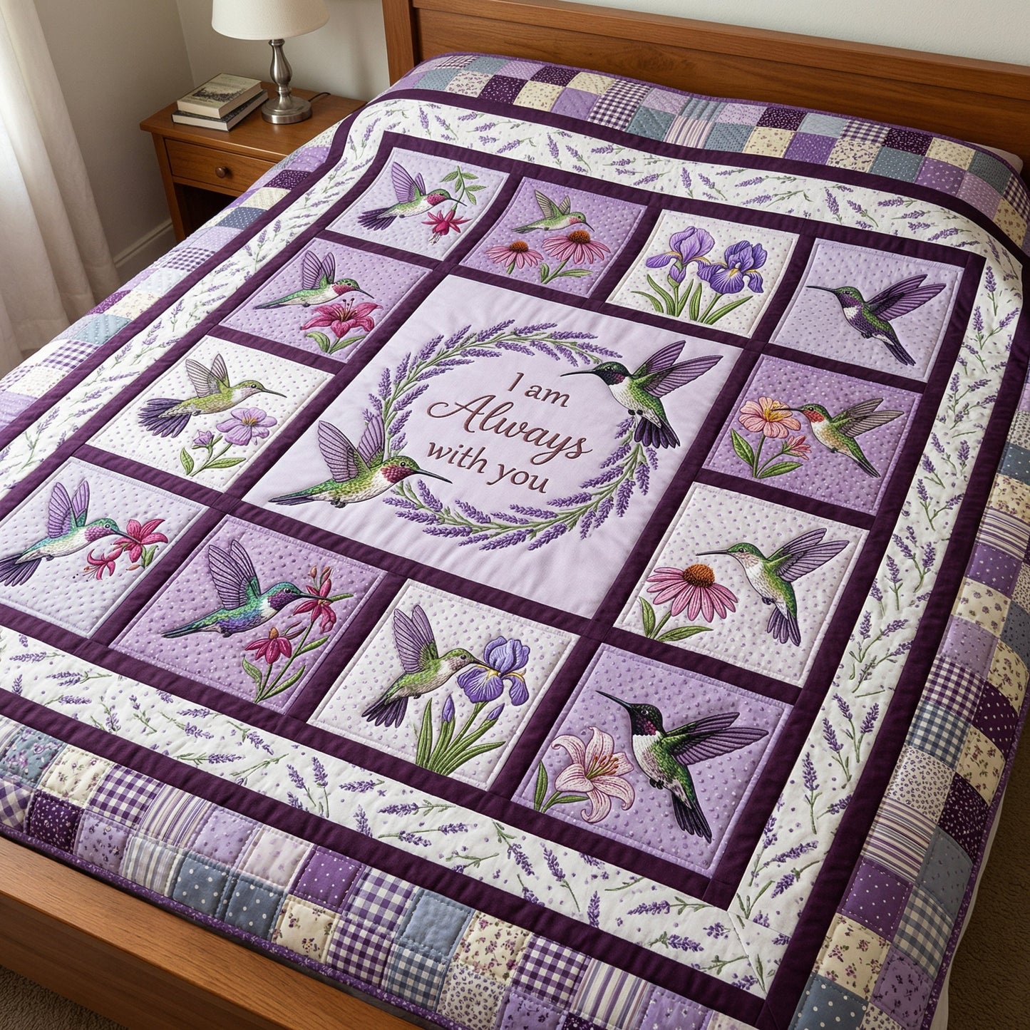 Hummingbird Always With You XR3103003CL Quilt Blanket
