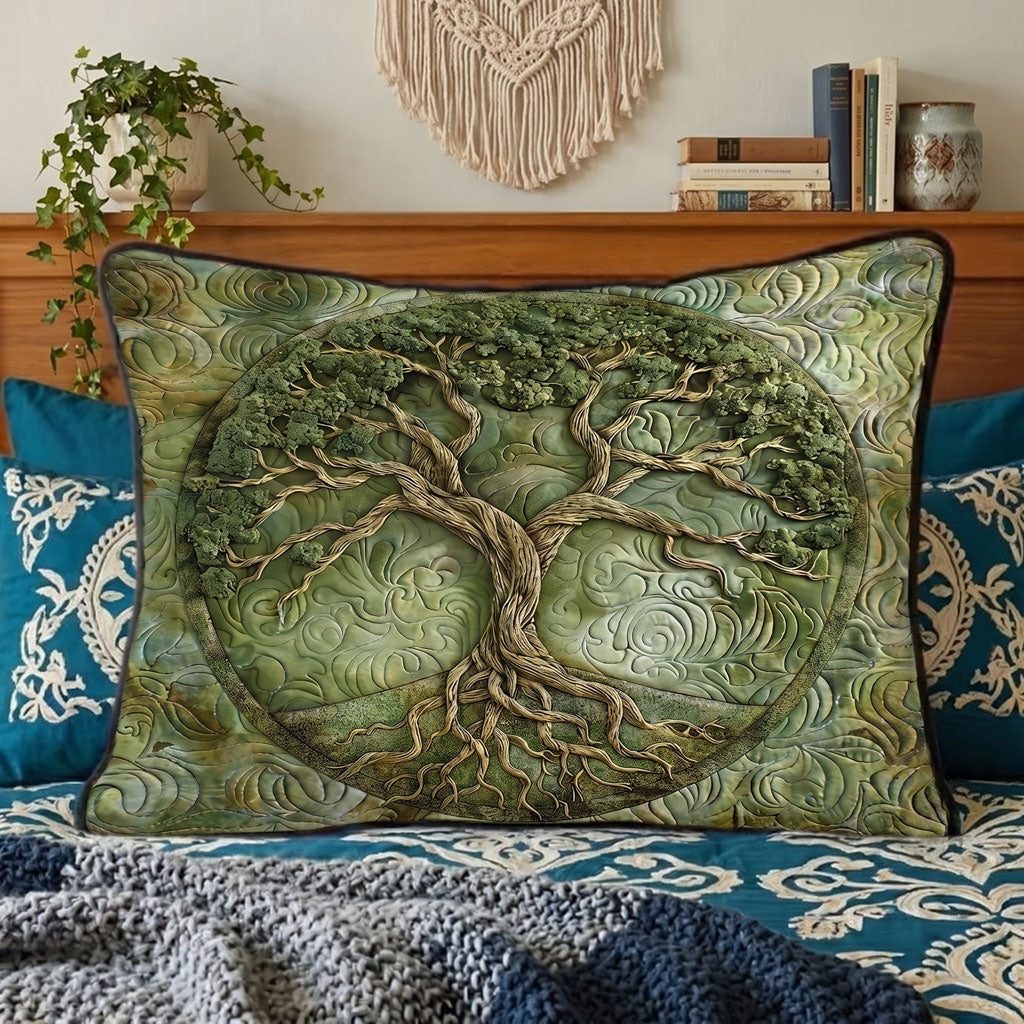 Tree Of Life XR2506001CL Quilted Bedding Pillow Case