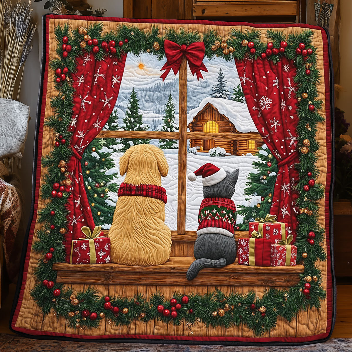 A Tail Of Christmas WJ1112028CL Quilt