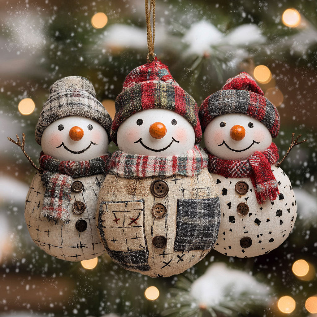 Snowman Frosty Gathering WN0812084CL Christmas Ornament