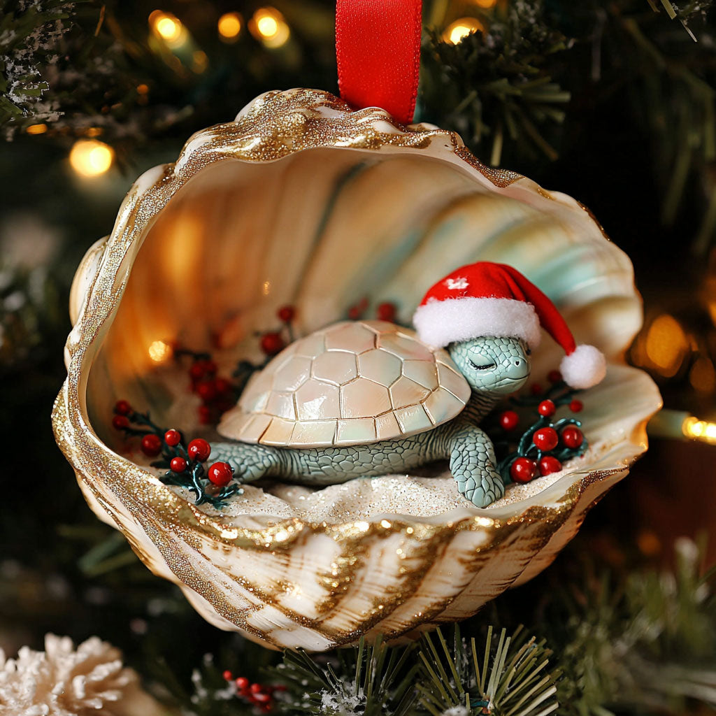 Marine Turtle Holiday CW2010048CL Christmas Ornament
