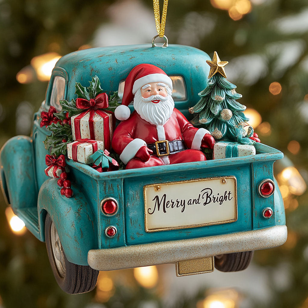 Merry Santa WN2510030CL Christmas Ornament