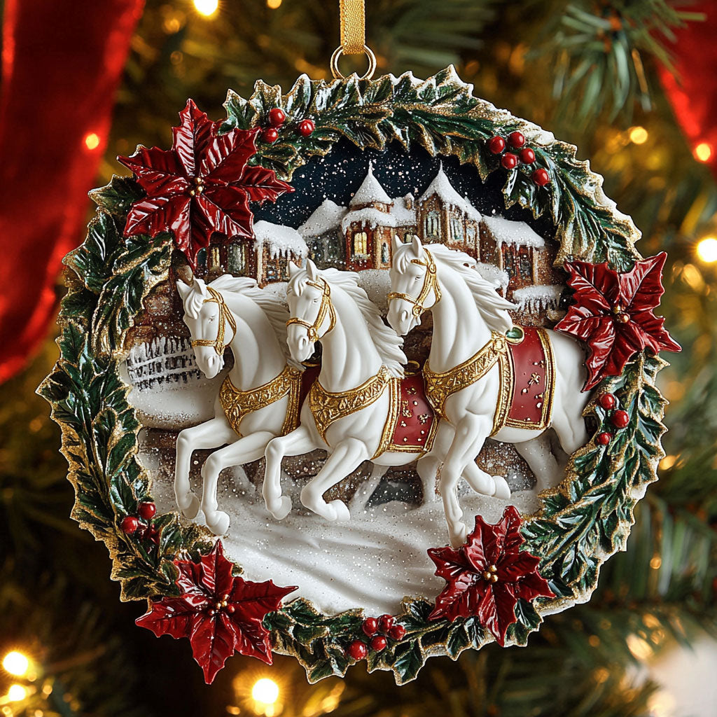 Winter Horse CW1610015CL Christmas Ornament