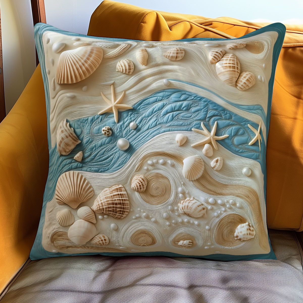 Seashell Shore WN2006062CL Quilt Pillow Case
