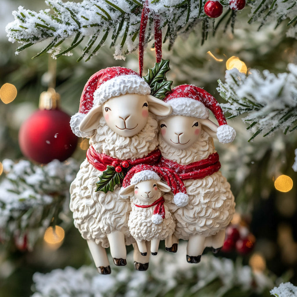 Sweet Grace Sheep WN3010063CL Christmas Ornament