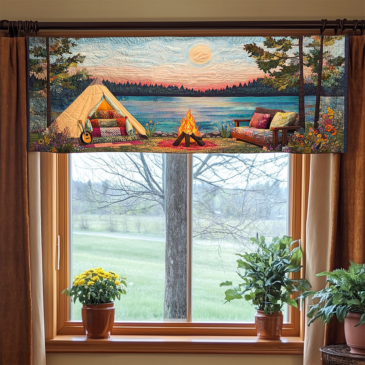 Camping WJ2404035CL Quilted Valance