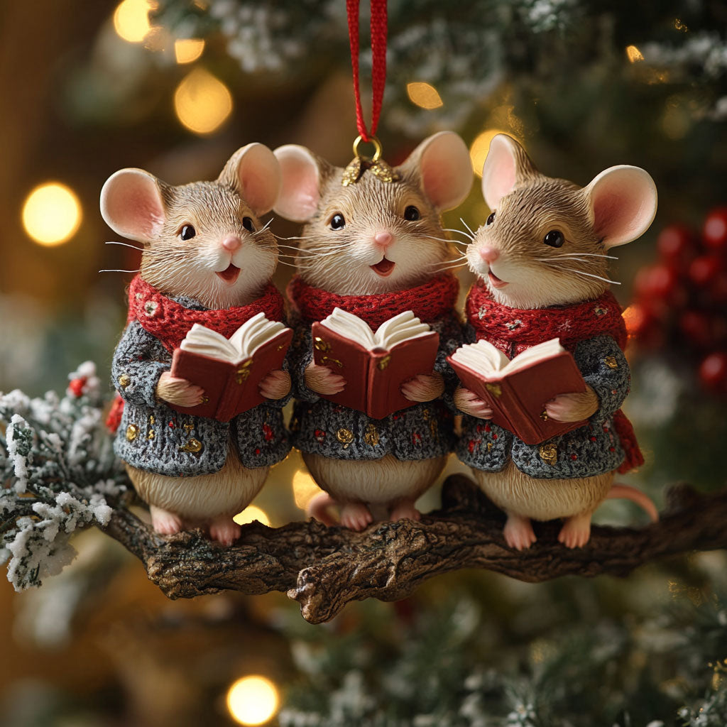 Merry Carol Mouse WN1311070CL Christmas Ornament