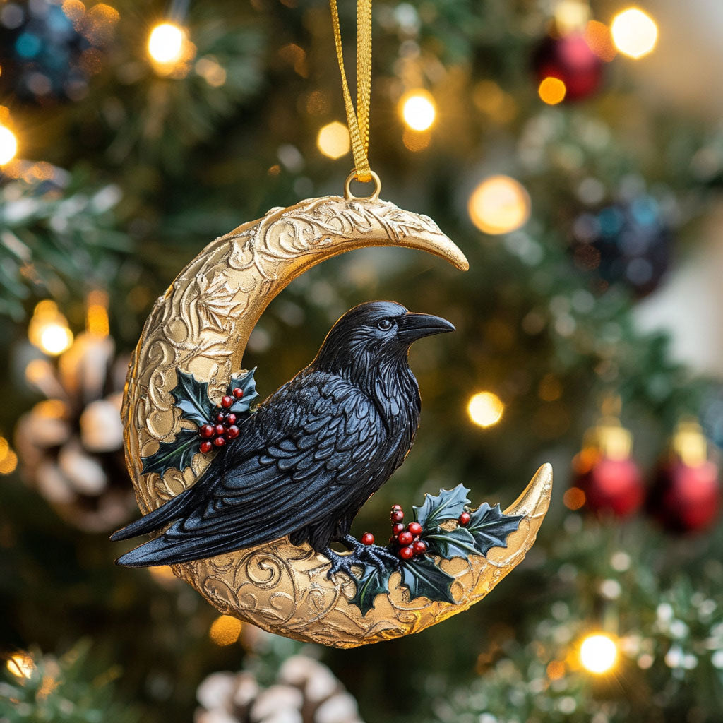 Moonlit Crow CP2711021CL Christmas Ornament