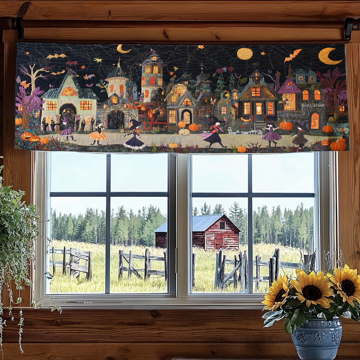 Witchlight Village WN0108070CL Quilted Valance