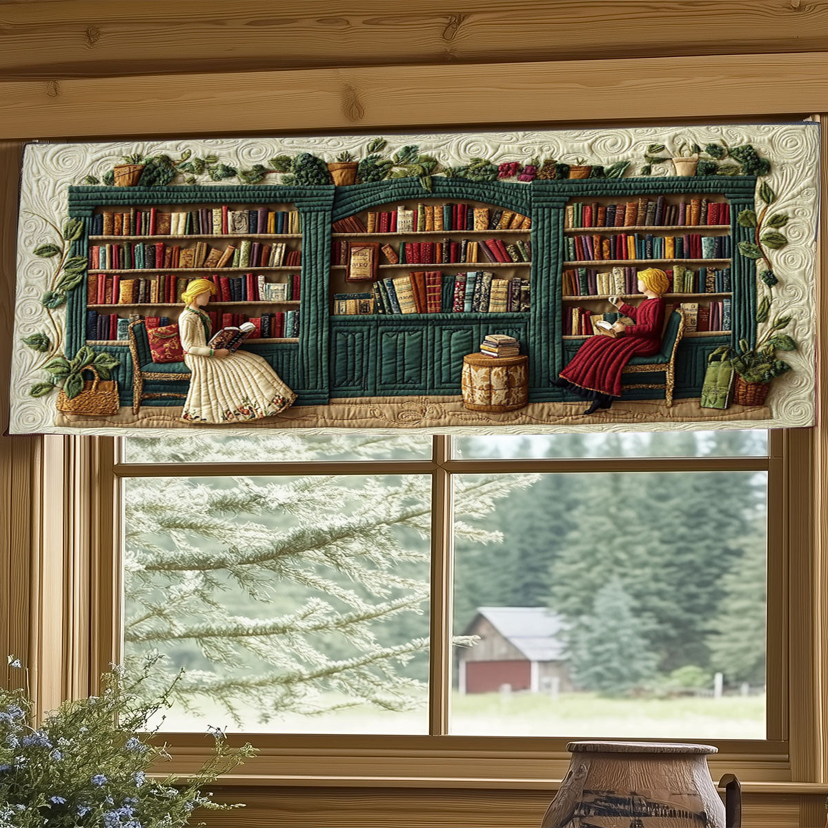 Library WJ1505022CL Quilted Valance