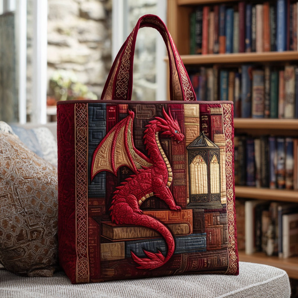 Fire Of Knowledge XR1111013CL Quilted Tote Bag
