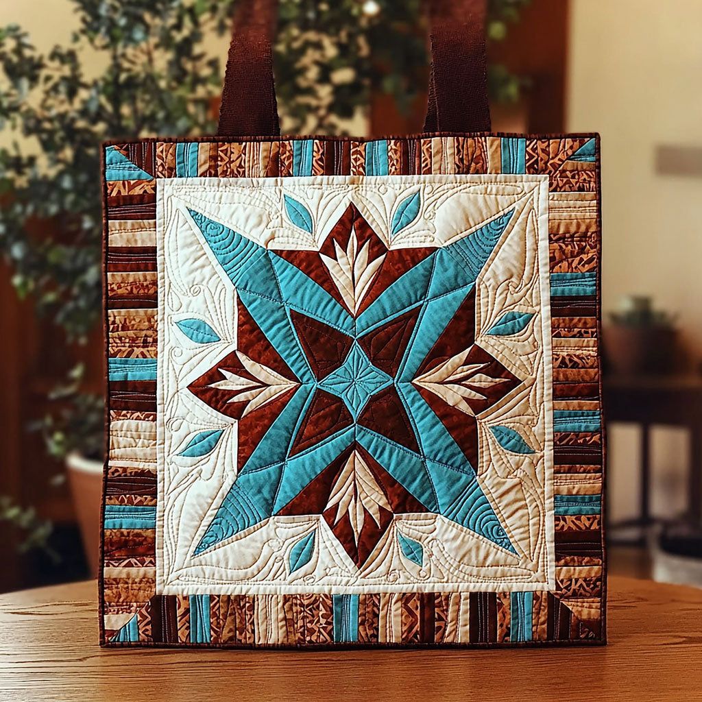Native American Pattern QA2711054CL Quilted Tote Bag