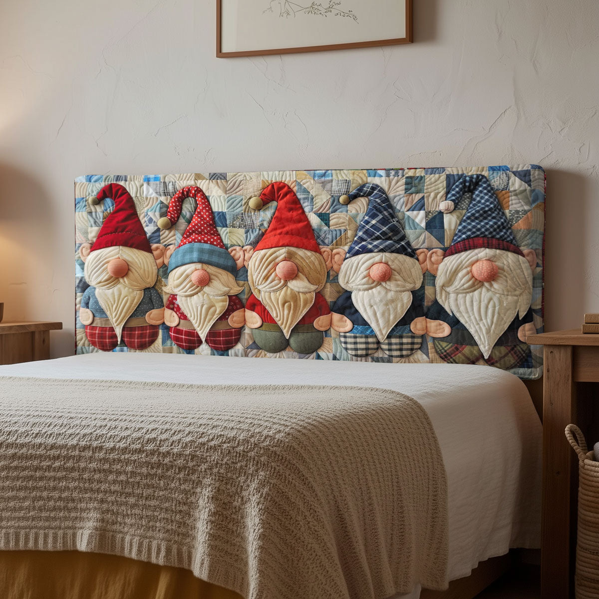 Jolly Gnomes CP0901050CL Quilted Headboard Slipcover