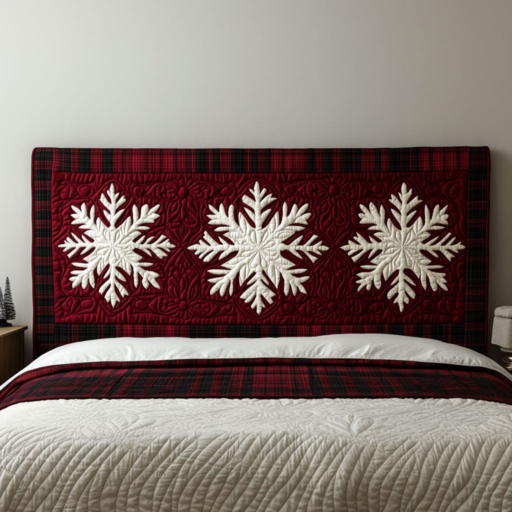 Snowflake Season KL0601044CL Quilted Headboard Slipcover