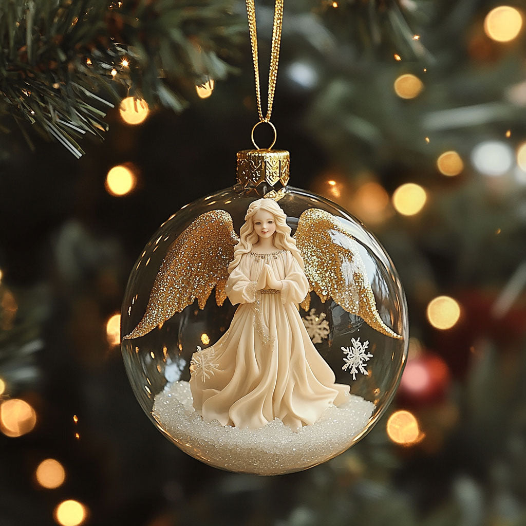 Angle Snowy Blessing WN2611044CL Christmas Ornament