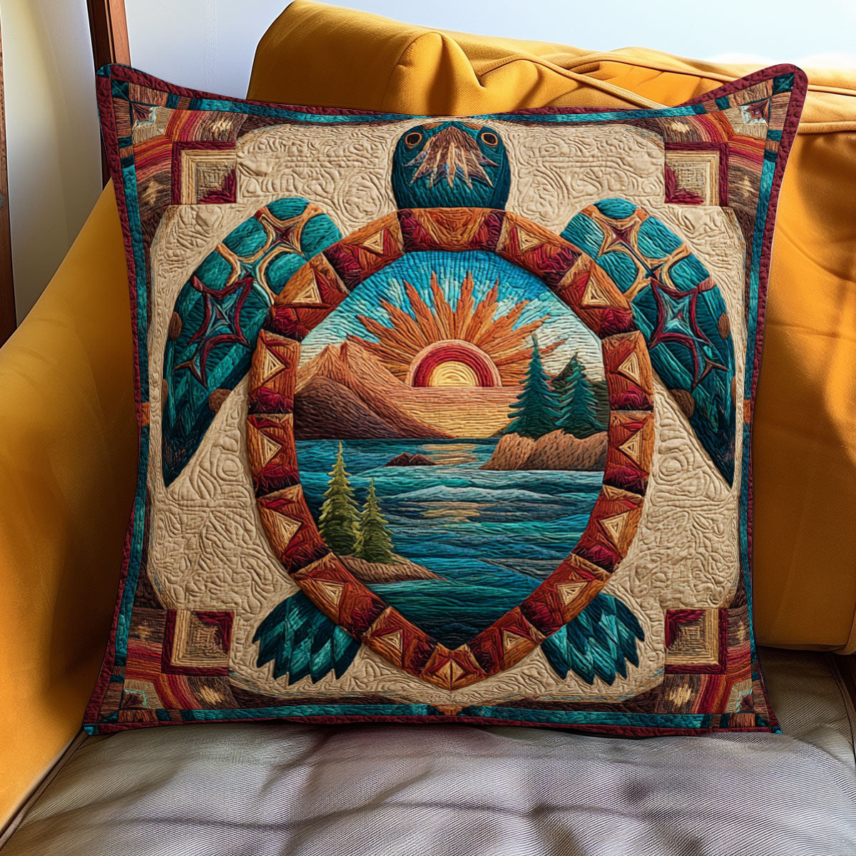 Ancestral Shell Vision WJ1001090CL Quilt Pillow Case