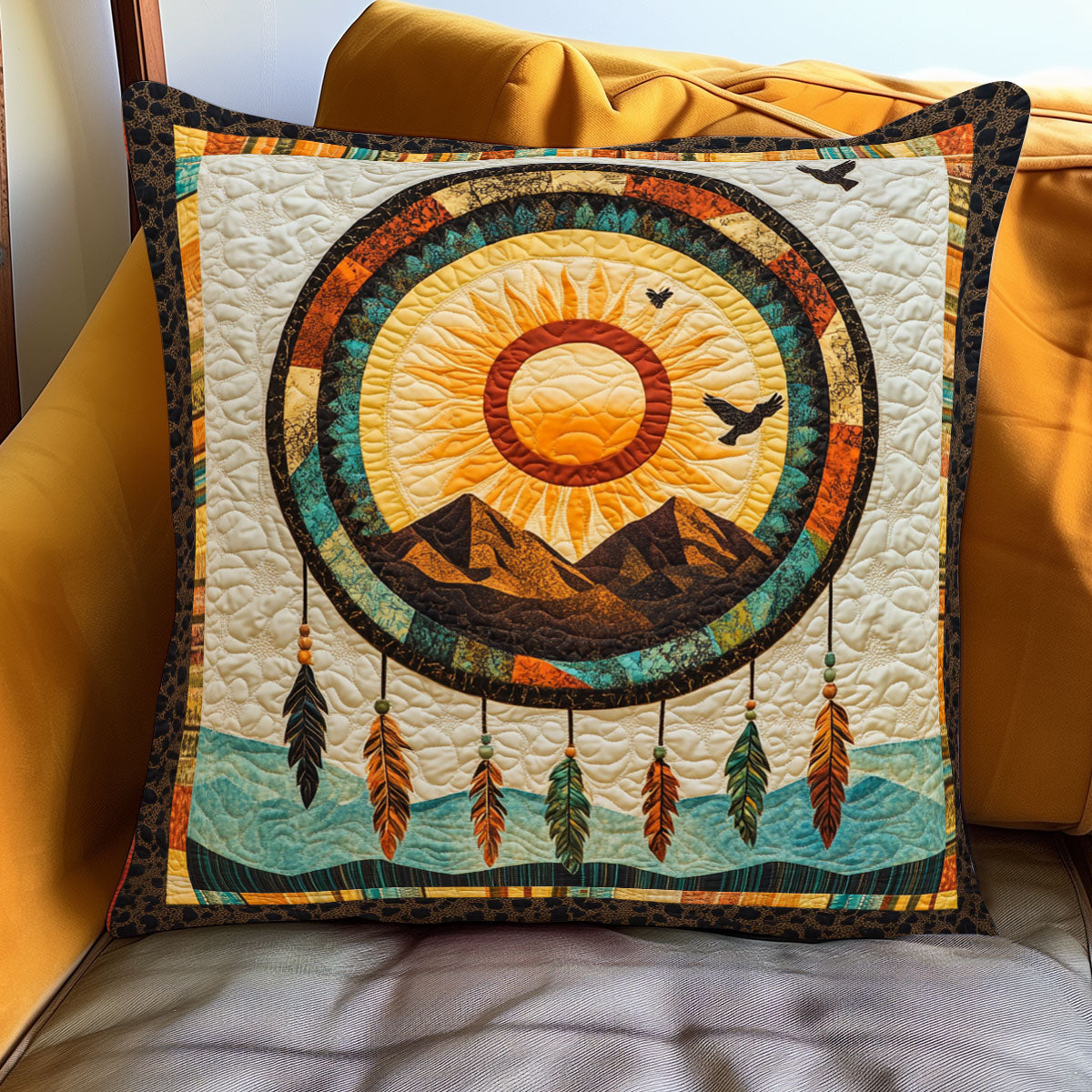 Ancestral Sun Sky WJ0801112CL Quilt Pillow Case