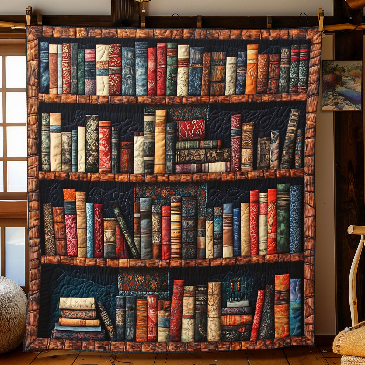 Antique Bookself WJ0701016CL Quilt