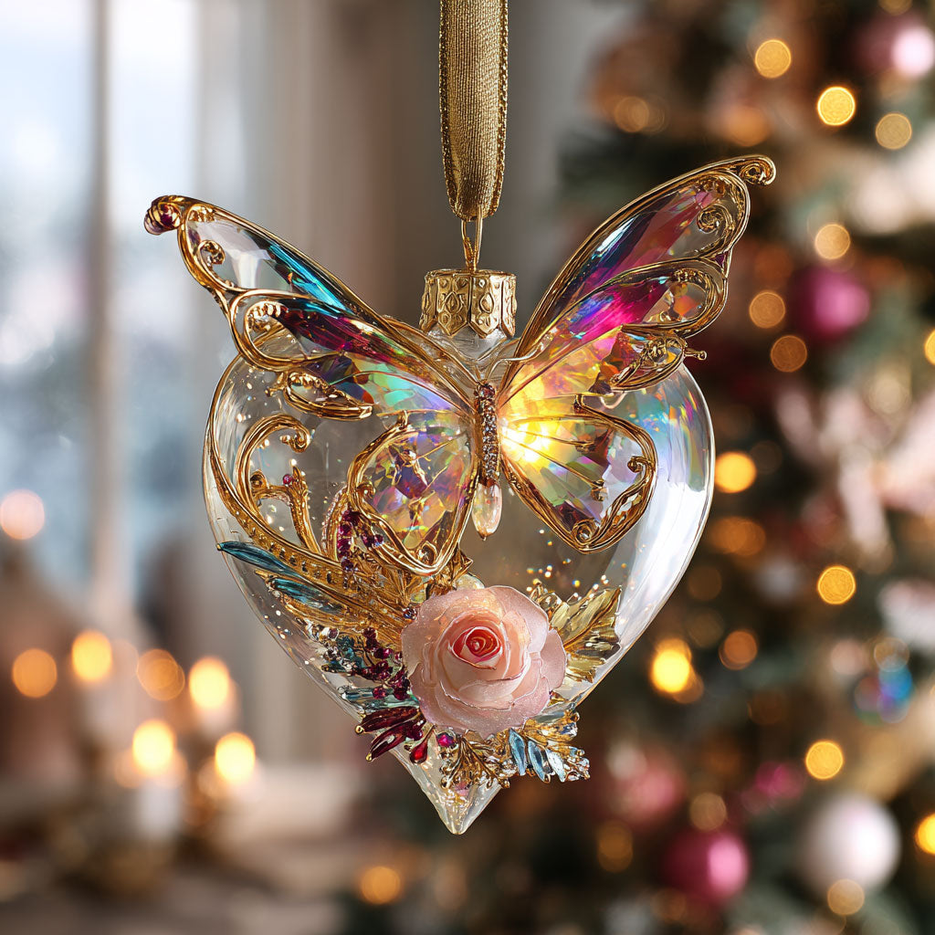 Butterfly Glow CW0412080CL Christmas Ornament